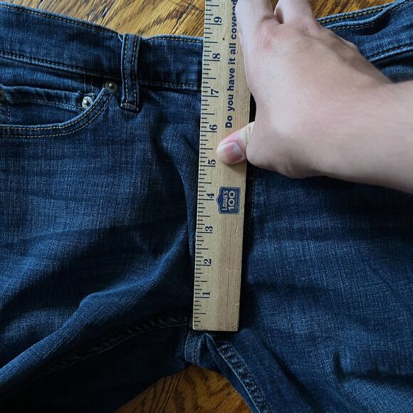 Abercrombie & Fitch Jeans Men Felix Super Slim Stretch 31x27 Dark Wash Cropped - Picture 4 of 7